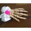 Accessoires|Punkrockdesign Schleife Rose  Skeletthand Haarklammer gothic