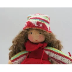 Outlet Schlittenmädchen - Blumenkind - Jahreszeitentisch - Waldorf Art - Art.Nr. WI16 Winter