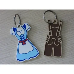 Clearance Schlüsselanhänger Dirndl und Lederhose, Tracht, Oktoberfest, Individualisierbar Trachtenschmuck