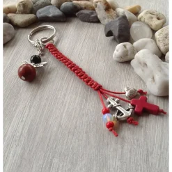 Geschenke|einfachpetra Schlüsselanhänger 'Glaube, Liebe, Hoffnung' mit Engelcharm
