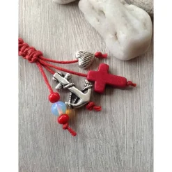 Geschenke|einfachpetra Schlüsselanhänger 'Glaube, Liebe, Hoffnung' mit Engelcharm