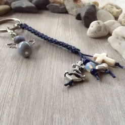 Best Schlüsselanhänger 'Glaube, Liebe, Hoffnung' mit Engelcharm Geschenke
