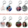 Sale Schlüsselanhänger "Persönlich" Personalisierbar aus Edelstahl, Gravur von Bild oder Foto von .de Mutt Gastgeschenke