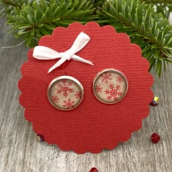 Hot Schneeflöckchen Ohrringe - Geschenk für Mädchen Weihnachtsaccessoires