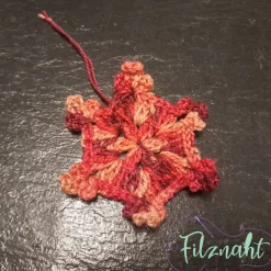 Baumschmuck|Filznaht Schneeflocke