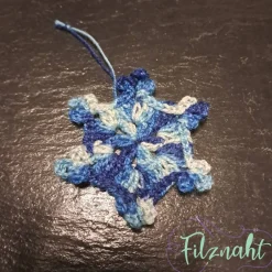 Baumschmuck|Filznaht Schneeflocke