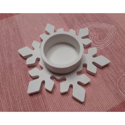 Hot Schneeflocke | Teelichthalter | Kerze | Geschenkidee | Dekoration Kerzen & Beleuchtung