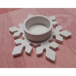Hot Schneeflocke | Teelichthalter | Kerze | Geschenkidee | Dekoration Kerzen & Beleuchtung