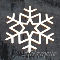 Sale Schneeflocke Island aus Holz Baumschmuck