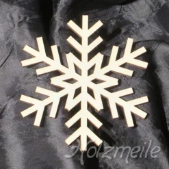 Sale Schneeflocke Sibirien aus Holz Baumschmuck