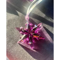 Sale Schneeflocken aus Resin Gießharz lila Weihnachtsdeko
