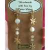 Weihnachtsaccessoires|Atelier Petra Leona SCHNEEFLOCKEN-Ohrringe MONDSTEIN Welo-OPAL PERLE Geburtsstein JUNI OKTOBER KREBS Winter Braut Schmuck teilw. vergoldet