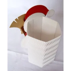 Best Schneemann-Geschenkbox, Weihnachtsgeschenk, Geschenkverpackung, Mitbringsel, Handarbeit aus Wellpappe Weihnachtsdeko