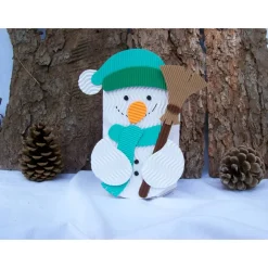 Best Schneemann-Geschenkbox, Weihnachtsgeschenk, Geschenkverpackung, Mitbringsel, Handarbeit aus Wellpappe Weihnachtsdeko