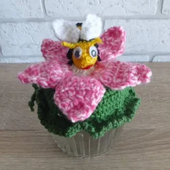 Best Schönes Glas mit Schraubverschluss, gehäkelter Blume und Biene Geschenke