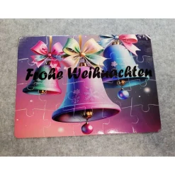 Discount Schönes Puzzle mit einen netten Weihnachtsgruß. Weihnachtskarten