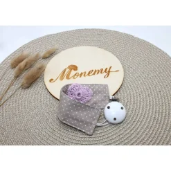 Sale Schnullerband personalisiert beige – mit Name & gehäkeltem Herz – Babygeschenk – Schnullerkette Baumwolle Geschenke