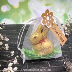 Best Schoko-Osterhase im Chiffonbeutel  - Ostergeschenk, Mitbringsel, Ostern, Gastgeschenk, Schokohase, Osterdeko, Schokolade Ostergeschenke