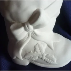 New Schrühware,Weihnachtsmann,Windlicht Kindergeburtstag,Deco,Weihnachten,Nicolausstiefel,Stiefel,Keramik zum selbstbemalen Bastelzubehör