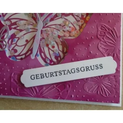 Sale Schüttelkarte Schmetterlinge Geburtstagskarte Glückwunschkarte Shaker Geburtstag Grußkarte Glückwunschkarten