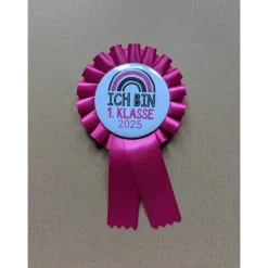 Best Schulkind Anstecker - Siegerschleife - Rosette Kinder Einschulung