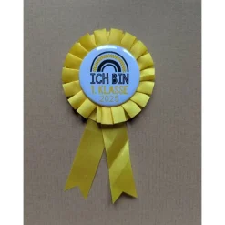 Best Schulkind Anstecker - Siegerschleife - Rosette Kinder Einschulung