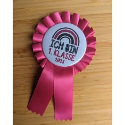 Best Schulkind Anstecker - Siegerschleife - Rosette Kinder Einschulung