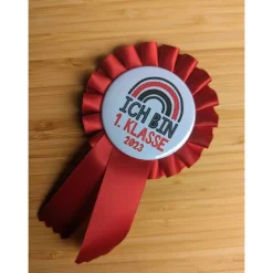 Best Schulkind Anstecker - Siegerschleife - Rosette Kinder Einschulung