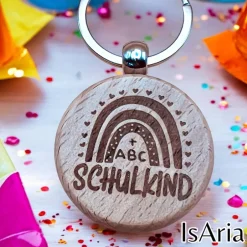 Best Schulkind Holz Schlüsselanhänger / Schulranzen-Anhänger / Schultütenfüllung/ Einschulungs-Geschenk/personalisiert Kinder Einschulung