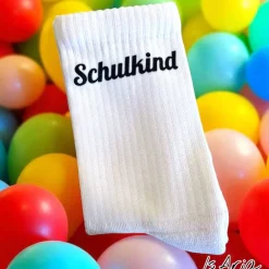 Einschulung|IsAria Schulkind Socken,Tennissocken, Personalisierbar, Strümpfe, Geschenkidee Einschulung