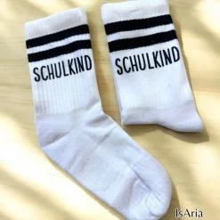 Discount Schulkind Socken,Tennissocken, Personalisierbar, Strümpfe, Geschenkidee Einschulung Kinder Einschulung