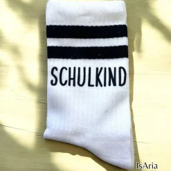 Discount Schulkind Socken,Tennissocken, Personalisierbar, Strümpfe, Geschenkidee Einschulung Kinder Einschulung