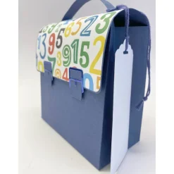 Discount Schulranzen Schultasche aus Karton – Handgemachte Geschenkverpackung zur Einschulung (14,5 x 16 x 7,5 cm) Kinder Einschulung