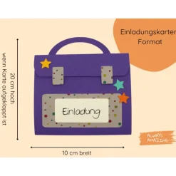 Best Schulrucksack Bastelset | Einladung zur Einschulung | Schulranzen basteln | Einladungskarten zum Schulanfang Kinder Einschulung