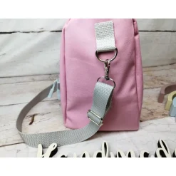 Kinderrucksack|Nähtante Christina Schultertasche, Kitatasche, Rucksack, Musikbox-Tasche, Elefant, rosa