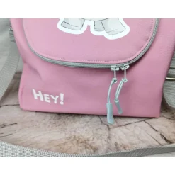 Kinderrucksack|Nähtante Christina Schultertasche, Kitatasche, Rucksack, Musikbox-Tasche, Elefant, rosa