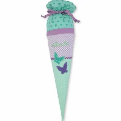 Clearance Schultüte aus Stoff für Geschwister, Stoffschultüte für Geschwister, Geschwistertüte,Geschwisterschultüte, Kindergartentüte für Mädchen Kinder Schultüten