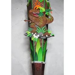 Best Schultüte Dinosaurier „T-Rex“ mit Vulkan 85 cm 6-eckig  Farbvarianten Kinder Schultüten