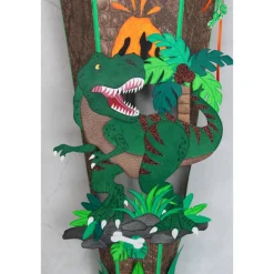 Best Schultüte Dinosaurier „T-Rex“ mit Vulkan 85 cm 6-eckig  Farbvarianten Kinder Schultüten