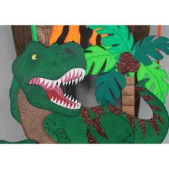 Best Schultüte Dinosaurier „T-Rex“ mit Vulkan 85 cm 6-eckig  Farbvarianten Kinder Schultüten