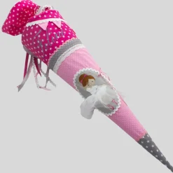 Schultüten|TigaLovesYou Schultüte Einschulung 2022 Ballerina Pink Rosa Grau
