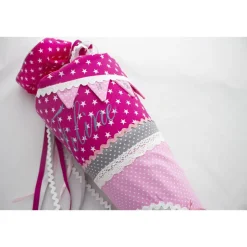 Schultüten|TigaLovesYou Schultüte Einschulung 2022 Ballerina Pink Rosa Grau