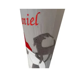 Clearance Schultüte 1.FC Köln, Zuckertüte mit Namen bestickt, Fußball Schultüte aus Stoff Kinder Schultüten