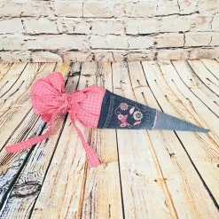 Discount Schultüte "Schmetterling", 35 cm, Zuckertüte, Jeans Upcycling, Geschwistertüte Kinder Schultüten