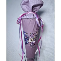 Schultüten|Tina S Schultüte Schmetterling personalisierbar – Zuckertüte mit Stickerei, 70 cm, Erinnerungsgeschenk