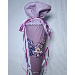 Schultüten|Tina S Schultüte Schmetterling personalisierbar – Zuckertüte mit Stickerei, 70 cm, Erinnerungsgeschenk