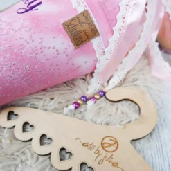Best Schultüte Stoff + Tüll Monddrache Glitzer Regenbogen bunt   70cm 85cm   *personalisierbar und mit Kisseninlet Kinder Schultüten