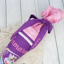 Schultüten|Nähwerkstatt by Juli-Anne Schultüte Stoff Ballerina Fee Schmetterlinge Pink Lila 70cm 85cm   *personalisierbar und mit Kisseninlet
