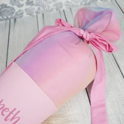 Schultüte Stoff Rainbow Unicorn mit Tüll 70cm 85cm   *personalisierbar und mit Kisseninlet Kinder Schultüten