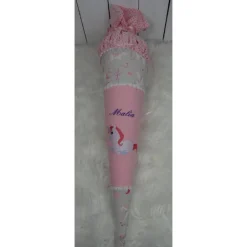 New Schultüte, Zuckertüte, Einhorn auf Wunsch mit Namen und Einschulungstag bestickt  70 cm Länge Kinder Schultüten